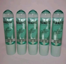 Lot Of 5 Isle Of Paradise Self Tanning Oil Mist ~ Medium ~ 200 ml / 6.76 oz NEW