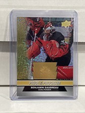 Benjamin Gaudreau 24/25 Gold Foilboard 2023 Team Canada Juniors 