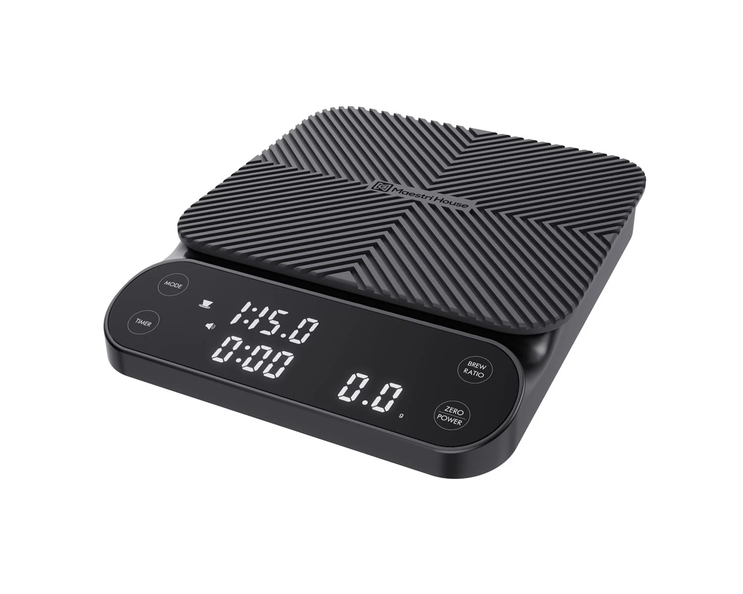 Maestri House S3 Digital Rechargeable Customizable Coffee Scale, 3 Modes