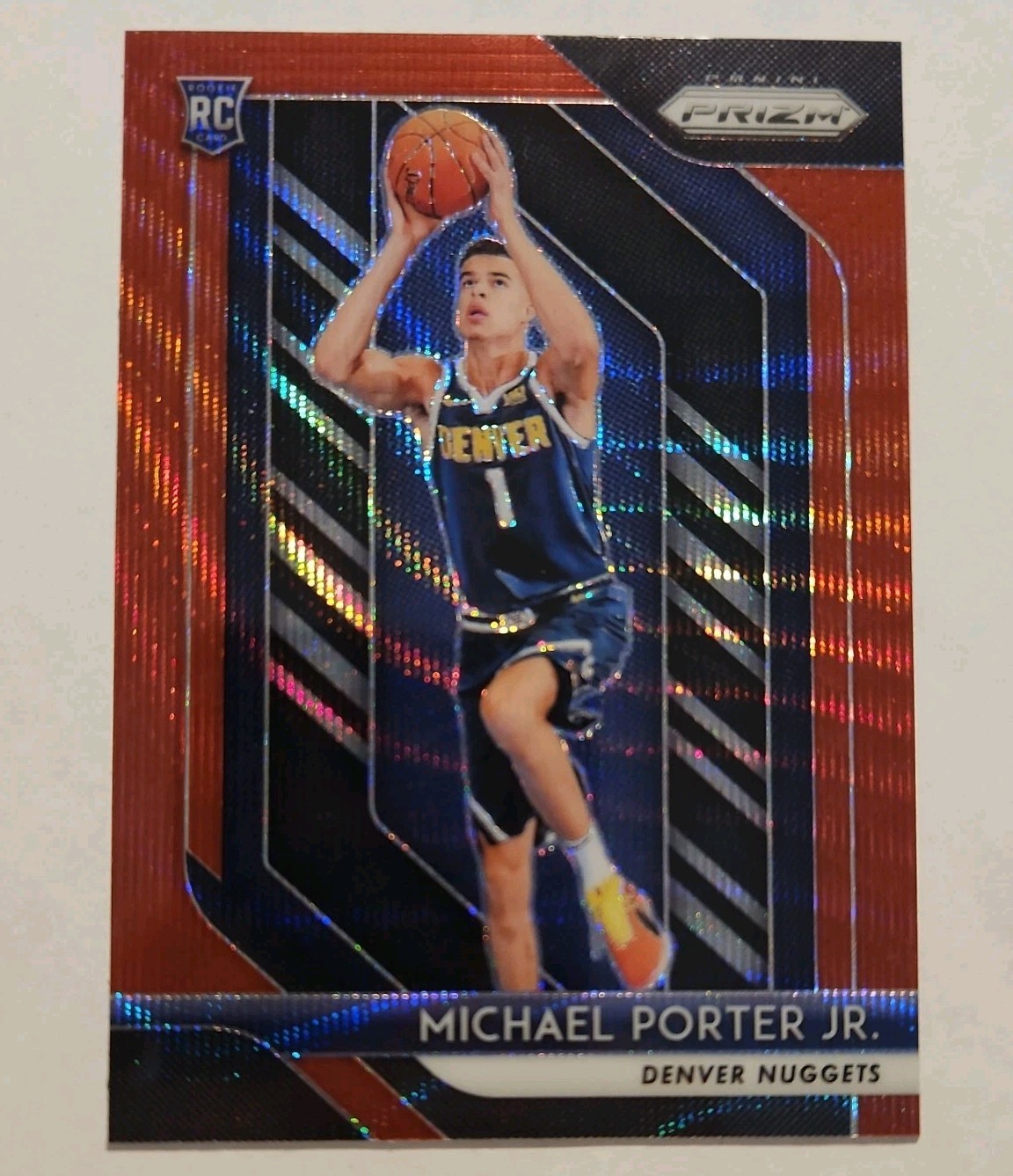 Michael Porter Jr. 2018-19 Panini Prizm #32 Red Ruby Wave Prizm Rookie Card RC