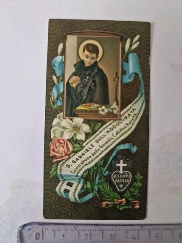 Santino Holy Card S. Gabriele dell'Addolorata AR 1920 PG127