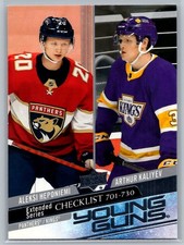 #730 Young Guns Checklist Aleksi Heponiemi Arthur Kaliyev Upper Deck