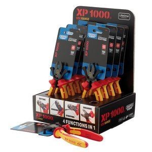 Draper 13614 XP1000 Counter Top Display of VDE 160mm 4-in-1 Combination Cutters