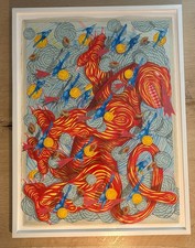 Fine Art ORIGINAL FRAMED Andrew Schoultz 