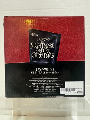 Tim Burton's The Nightmare Before Christmas Halloween Mini Shot Glasses Set of 4 - Picture 6 of 6