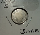 1892-S Barber Silver Dime Circulated