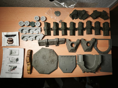 Quantum Gothic Armoured Bunker, Tabletop, Terrain, Warhammer 40k, Trench