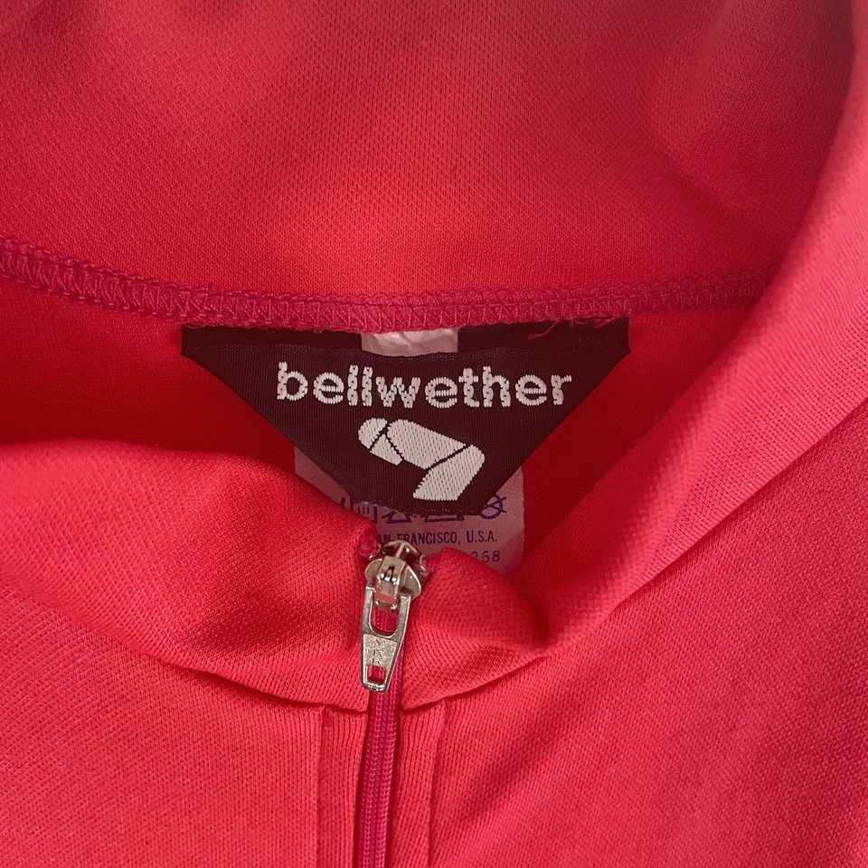 Bellwether 骑行上衣球衣短袖 1/4 拉链衬衫女式 L 码粉色 — 第 3/4 张图片