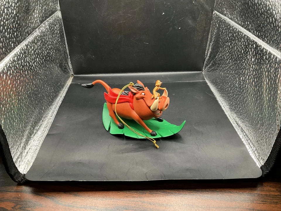 Un adorno navideño vintage de Disney El Rey León TIMON & PUMBA Presidents Editi Foto 3 de 3