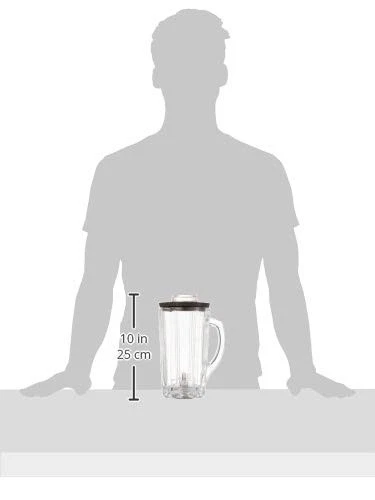 Jarra de repuesto para licuadora contenedor de almacenamiento de alimentos de vidrio Waring de 40 onzas Foto 4 de 4