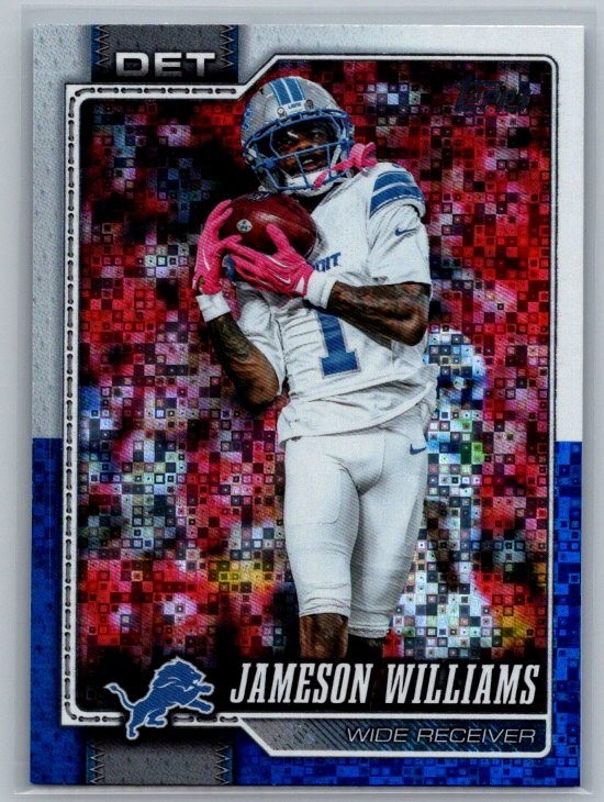 #67 Jameson Williams - Detroit Lions 2026 Topps Walmart Exclusive White/Blue