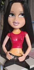 VINTAGE 2002 Bratz Styling Head 14" Doll Bust Forever Diamondz Fashion Makeover 