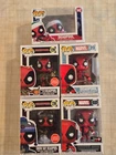 Funko Pop Lot of 5 Marvel DeadPool 20, 537, 1296, 1299 & 1442