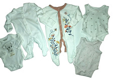 PACCO BIMBA BIMBA FINO A 1 MESE COTONE BABYGROS PIGIAMA GILET ROSA BIANCO