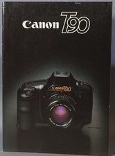 Canon-Foto-Reflex-Kameras-Prospekt, Canon T90,  Ausgabe 1986, komplett