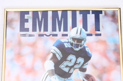 Vintage 90s 1992 Emmitt Smith Dallas Cowboys 16x20 Framed Starline Poster - Picture 2 of 5