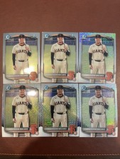 💥6- 2025 1st Bowman Chrome Djean Macares BCP-237. 4 Mojo- 2 Base RC Giants 💥