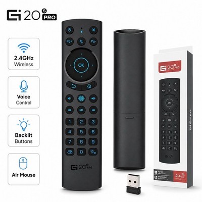 G20S Pro Remote Control Bluetooth 5.0 Wireless 2.4Ghz Air Mouse Backlit Voice IR