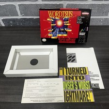 WordTris Super Nintendo SNES Authentic Box Inserts Only - Ships Fast