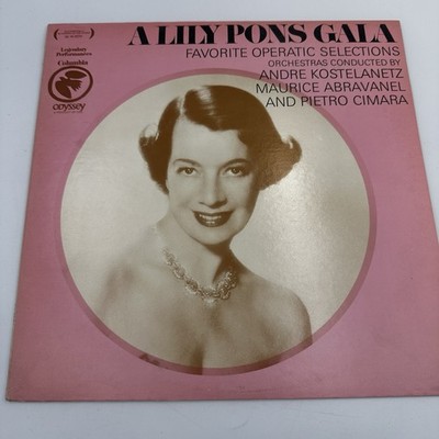 LILY PONS GALA-FAVORITE OPERATIC-ORIGINAL COLUMBIA ODYSSEY 32 16 0270 VINYL EX+