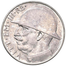 REGNO D'ITALIA V. E. III 20 LIRE ELMETTO 1928 NON COMUNE ECCEZIONALE