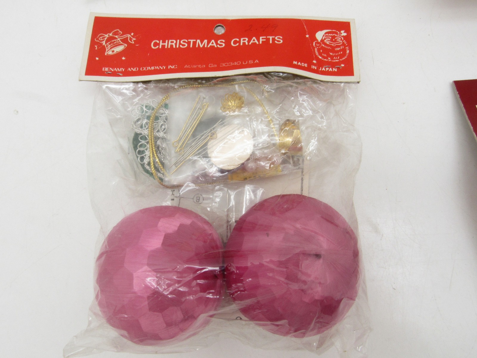 4 Vintage Christmas Ornament Kits Royal Majesty Craft House Benamy & Co