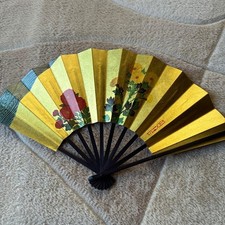 Folding Fan Japan Airlines JAL Sense Traditional Crafts Souvenir USED K