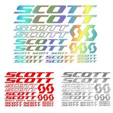 Kit decalcomanie adesivi vinile riflettente SCOTT per telaio bici strada mtb fai da te decorazione