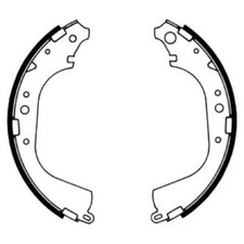 Bremsbacken-Satz hinten für Chevrolet Aveo T300 | 504854