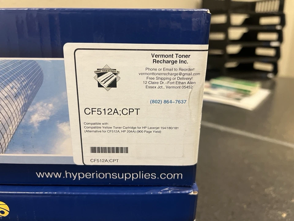 Hyperion Yellow Toner Replacement For HP Laserjet 154/180/181 - Изображение 2 из 2