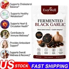 Everwell Fermented Black Garlic 180 Softgels, Odorless Vegan Non-GMO Supplement