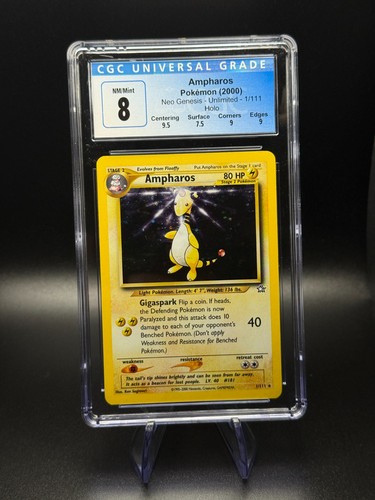 Ampharos (Unlimited) graded CGC 8 for sale on eBay