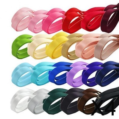 4x Packung gemischte Farben Ripsband Basteln 6 mm 1 Yard