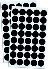 2000 Pieces, 20mm - Black Dot Stickers, Sticky Dots Round Circle Spot Labels