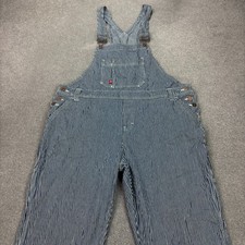 Dickies Dungarees Womens 38x30 Blue Bib Overalls Workwear Denim Carpenter Lady
