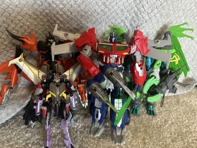 TRANSFORMERS Prime Beast Hunters Voyager Optimus Prime + grimwing, predaking