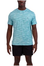 Spyder Men's Standard Quick Dry Short Sleeve Solid Rashguard Bluehaze