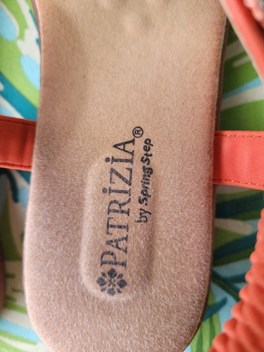 ORANGE LADIES SANDALS PATRIZIA BY SPRING STEP SIZE 7.5 STRAPPY BLING COMFORT - Picture 3 of 7