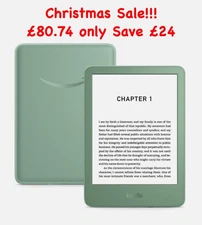 Amazon Kindle (newest 11th gen) 16GB Lightest most compact Kindle Green No Ads