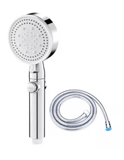 Shower Head 5 Spray Mode Handheld Shower Head with on off Switch and 59In Hose