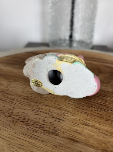 Vintage Ceramic Easter Bunny Taper Candle Holder – Pastel Spring Decor - Picture 8 of 8