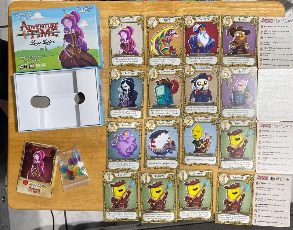 RARE Love Letter Adventure Time Boxed Edition AEG 2015 COMPLETE Fast Ship 💎🔥 - Image 3 of 4