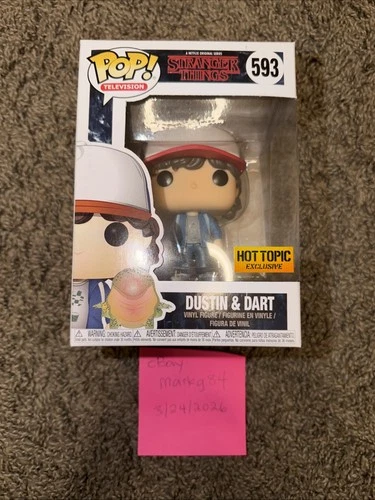 Funko Pop Stranger Things Dustin And Dart 593 2017 Vaulted Hot Topic Exclusive