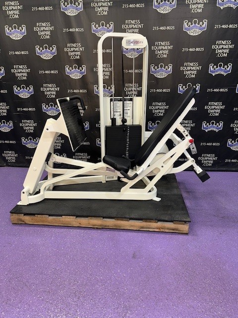 Cybex VR2 Seated Leg Squat Press w / 500 Lb Stack - Belt Driven