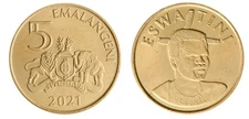 Eswatini - Swaziland 5 Emalangeni, 2021, KM #75, Mint