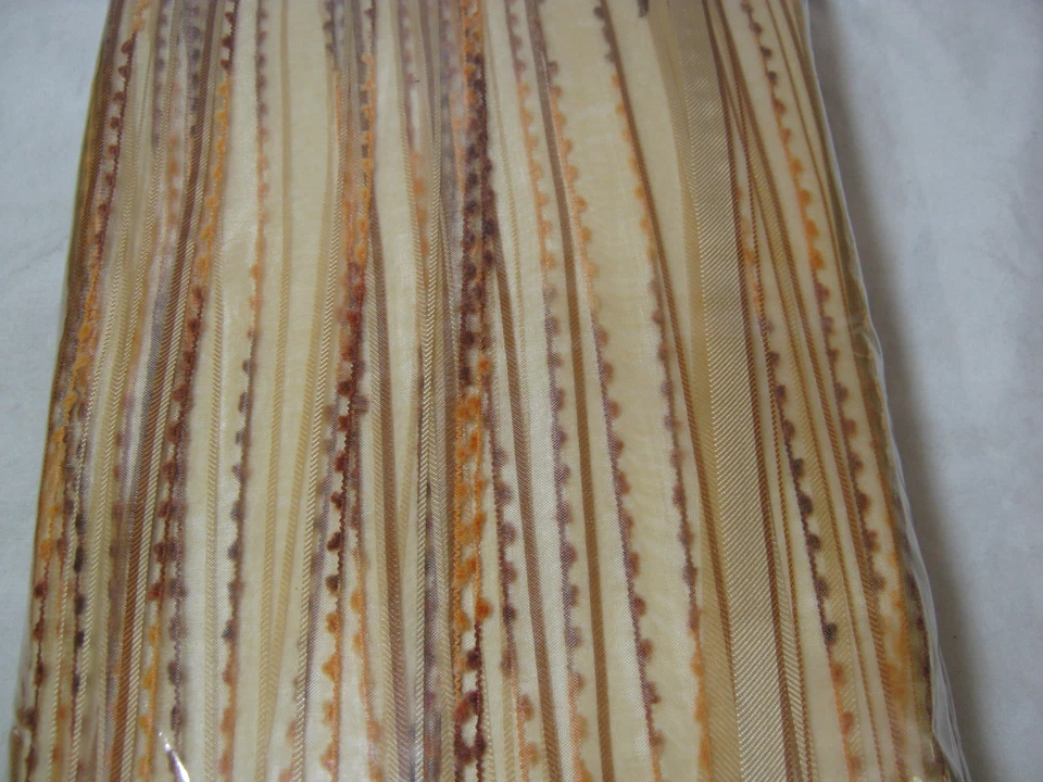  Softline Home Fashions Elena Rod Bolsillo Ventana Panel Champagne Raya 2 (50x84)  Foto 4 de 4