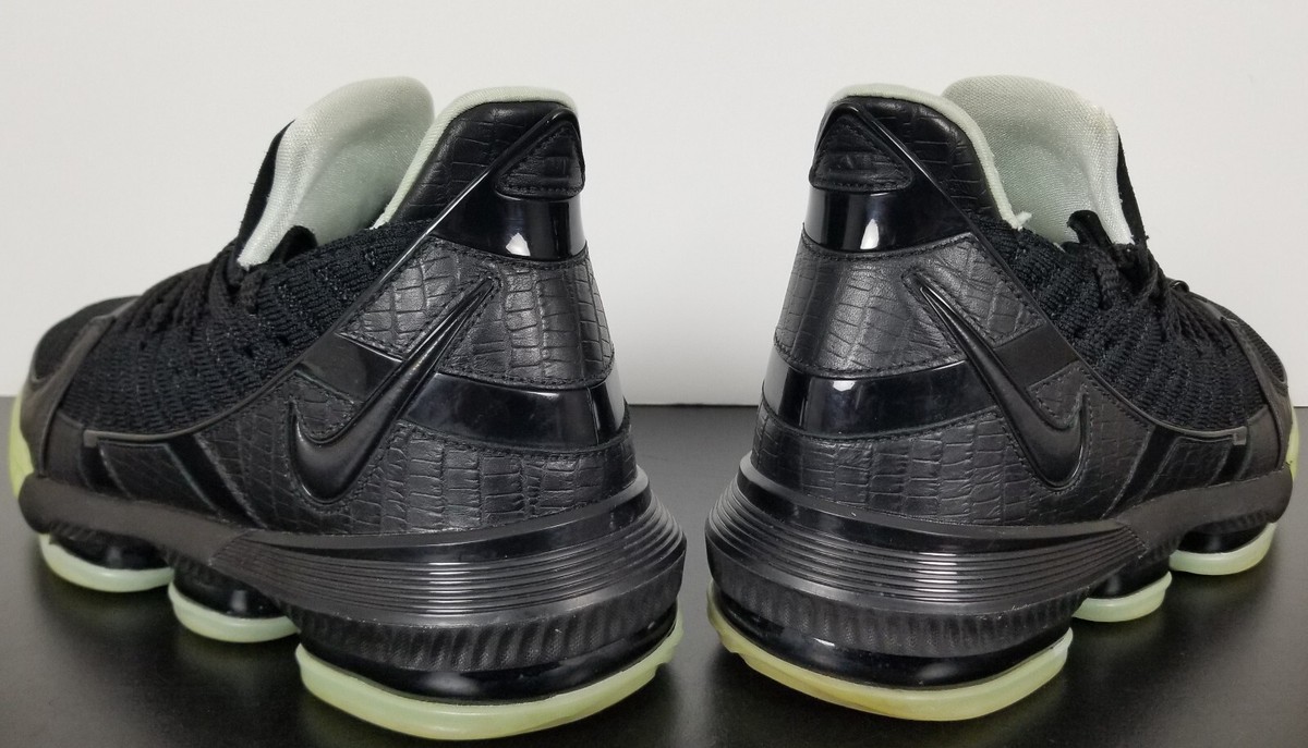 NIKE LEBRON 16 QS Glow Black Basketball Shoes Men’s Size 8.5 RARE CD2451-001 NIKE LEBRON 16 QS GLOW BLACK MENS BASKETBALL SHOES RARE  main image 4