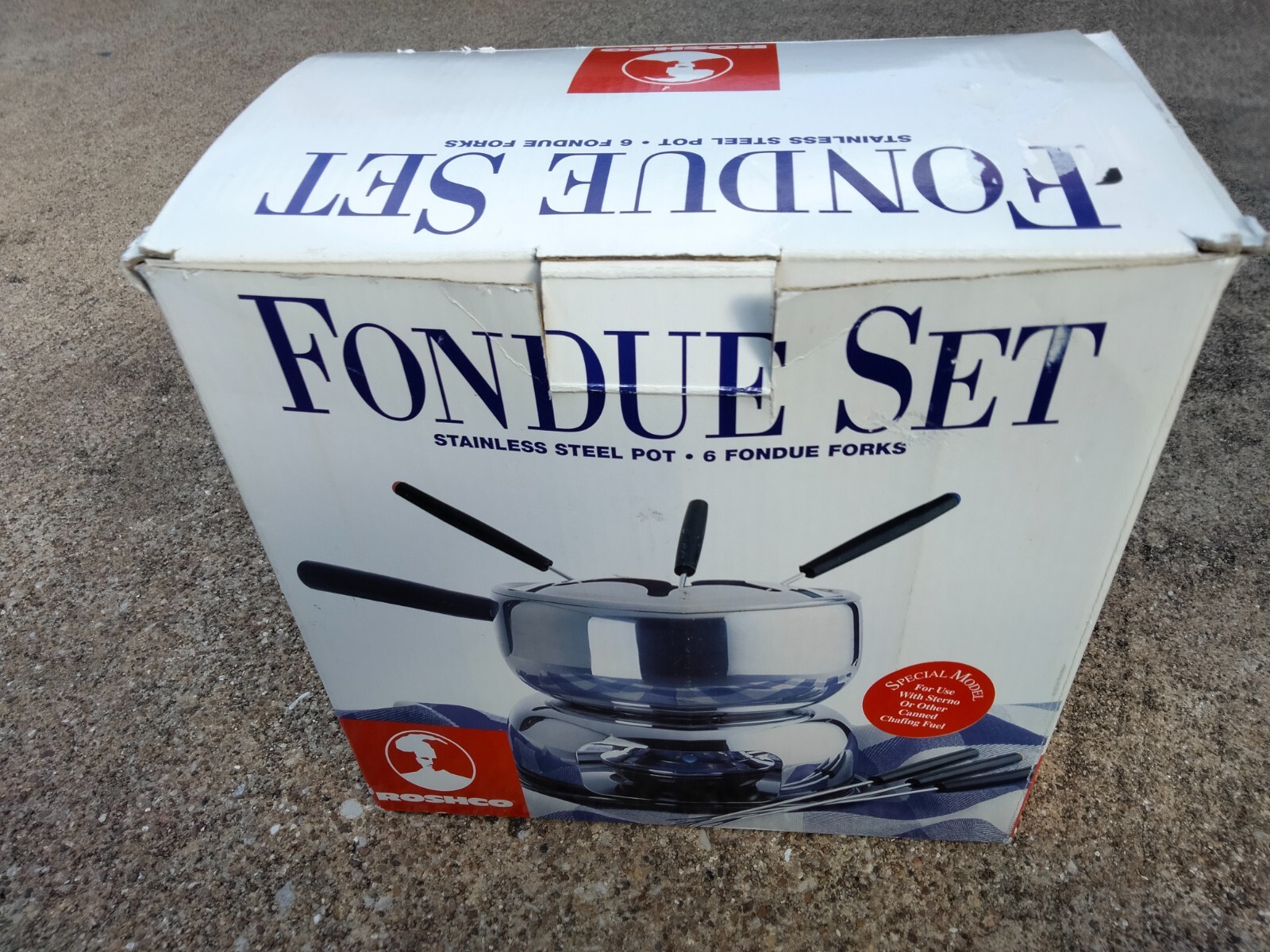Roshco Stainless Steel Fondue Set. Complete Model 58903 NEW! eBay