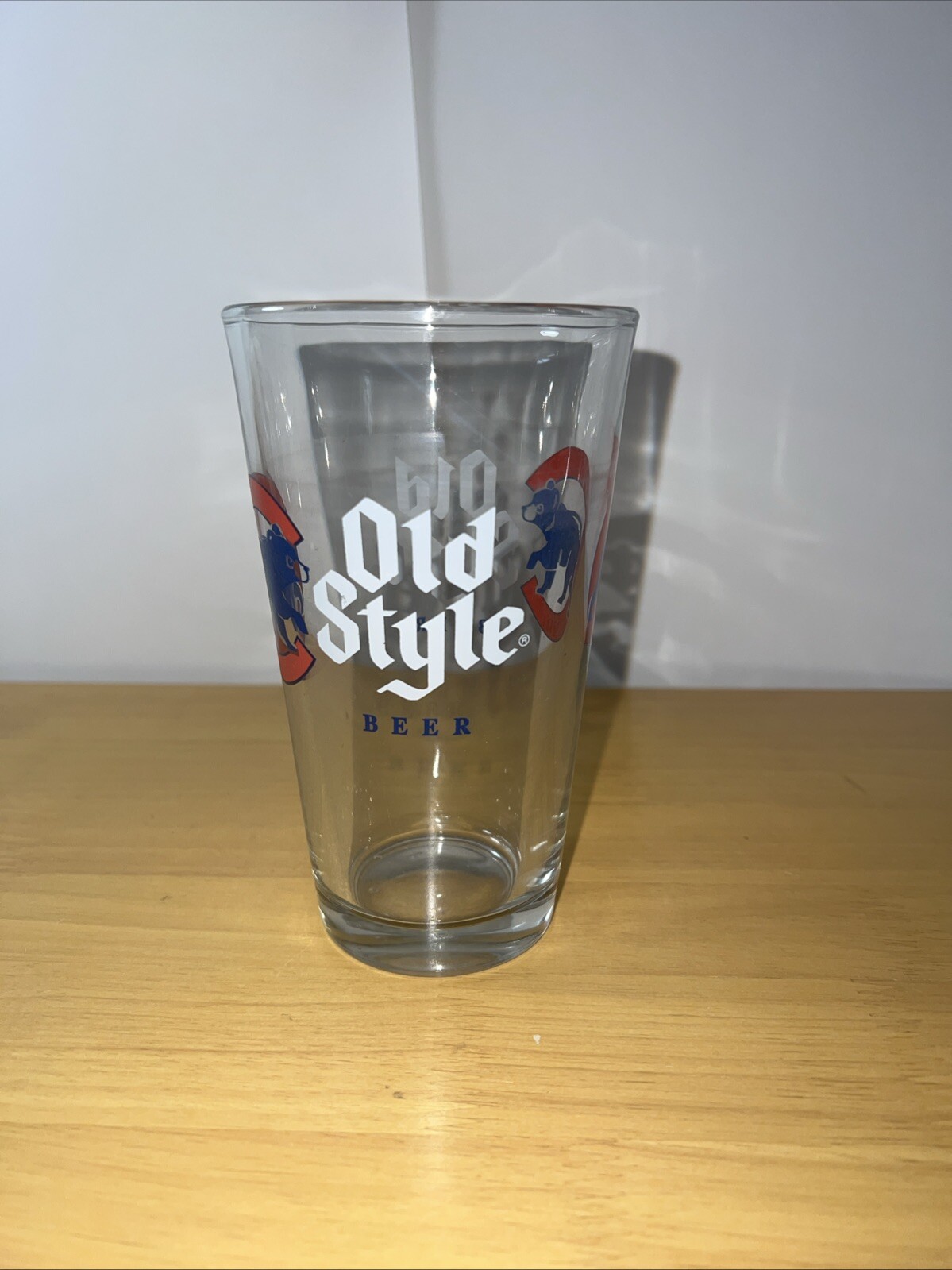 RARE Chicago Cubs OLD STYLE BEER Pint Glass - Baseball Memorabilia