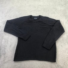 Lucky Brand Sweater Mens Medium V Neck Chunky Blue Preppy Casual Adult